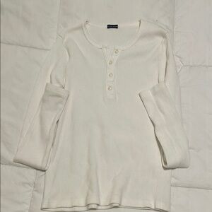 Brandy Melville Ribbed Long Sleeve Top